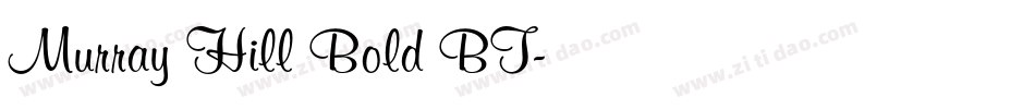 Murray Hill Bold BT字体转换